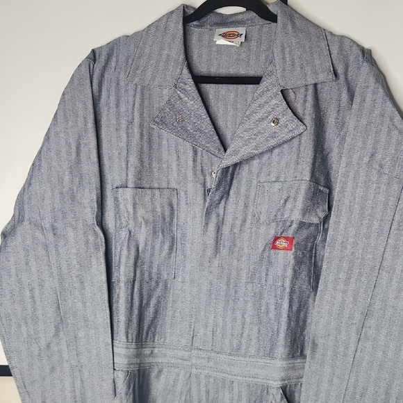 Vtv Dickies Gray Men's overalls Fisher Striped Coveralls - Picture 2 of 11